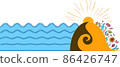background abstract sea 86426747