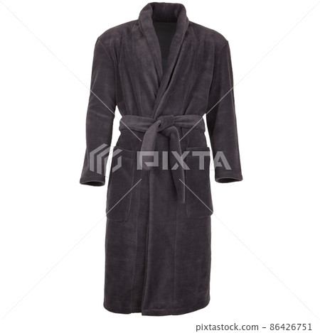 Bathrobe for home isolated on white background. 86426751