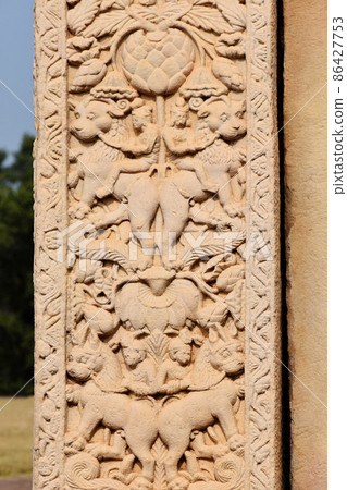 Stupa No 1, West Gateway, Right Pillar outside Face 86427753