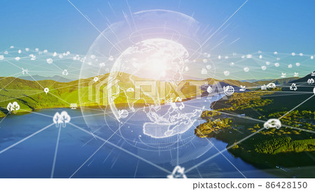 Natural environment and network Sustainable SDGs Natural environment and network Sustainable SDGs 86428150