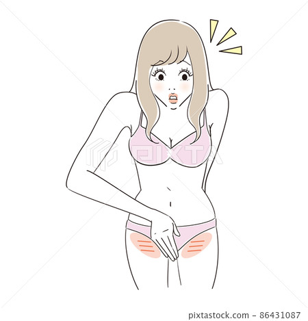 比基尼線上有多餘毛髮的女性 比基尼線上有多餘毛髮的女性 86431087