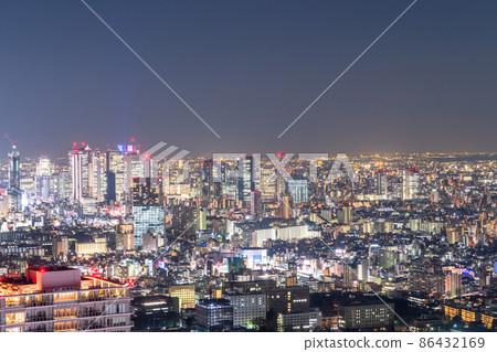 《Tokyo》 Looking toward Tokyo city night view / Shinjuku 《Tokyo》 Looking toward Tokyo city night view / Shinjuku 86432169