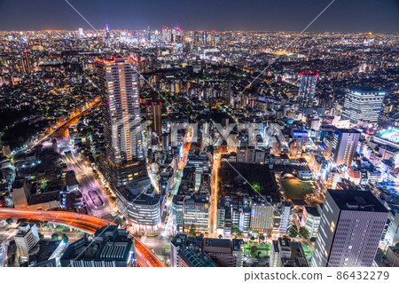 《Tokyo》 Looking around Tokyo city night view, Ikebukuro 86432279