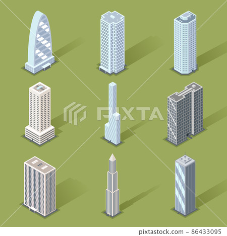 Vector 3D Skyscraper Graphic Designs 86433095