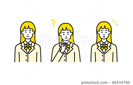 High school student vector set 86434780