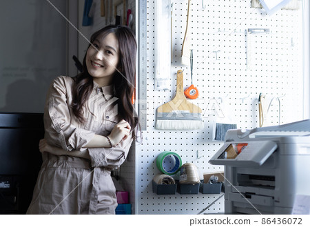 Cute student attending school 86436072