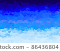 Paint-like blue gradient background 86436804
