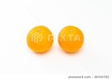 Navel orange white background Navel orange white background 86440392
