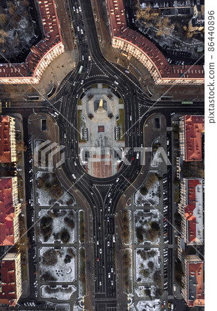 Aerial photo Victory Square in Minsk Aerial photo Victory Square in Minsk 86440896