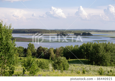 View on Braslav lakes. Belarus national park 86440915