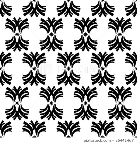Monochrome gothic pattern Monochrome gothic pattern 86441467