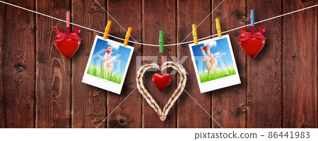 Happy Valentine's Day background. Love concept. 3d illustration 86441983