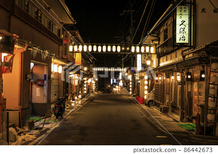 Togawa Onsen night view of the hot spring town Togawa Onsen night view of the hot spring town 86442673