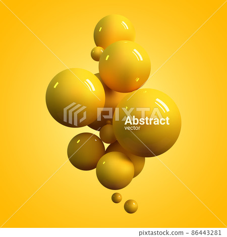Abstract yellow vector background. - Stock Illustration [86443281] - PIXTA