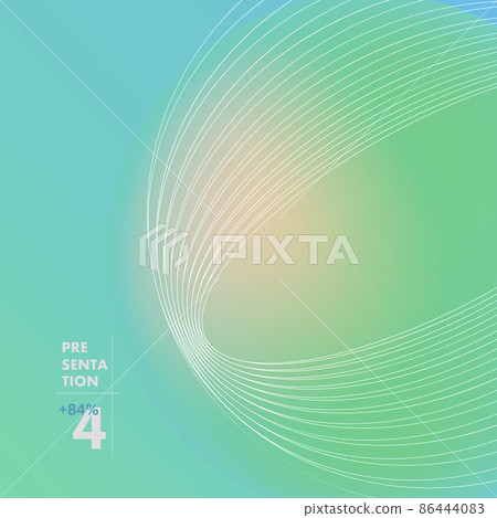 Abstract circles design element. Vector shapes on blue background 86444083