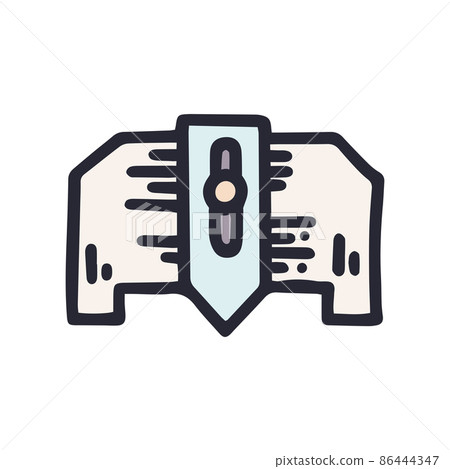 aws gauge color vector doodle simple icon aws gauge color vector doodle simple icon 86444347