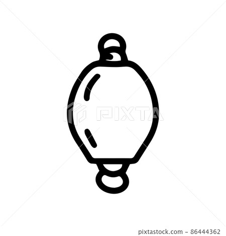fishing sinker line vector doodle simple icon fishing sinker line vector doodle simple icon 86444362