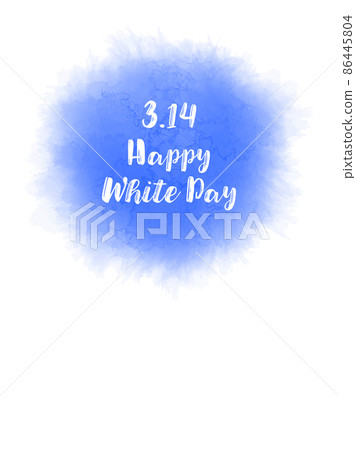 Illustration background material for White Day Realistic hand-painted watercolor-style circle banner Vertical character insert Illustration background material for White Day Realistic hand-painted watercolor-style circle banner Vertical character insert 86445804
