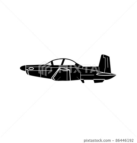 Illustration Vector graphic of military plane Illustration Vector graphic of military plane 86446192