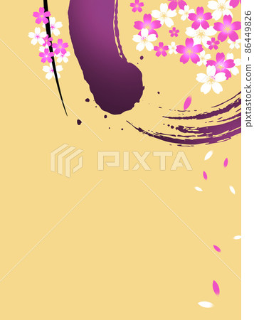 Japanese style cherry blossoms Japanese style cherry blossoms 86449826