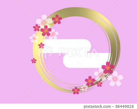 Japanese style cherry blossoms Japanese style cherry blossoms 86449828