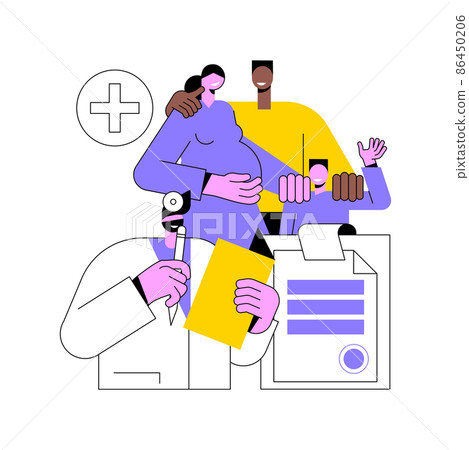 Family doctor abstract concept vector illustration. Visit your doctor, medical family practice, primary healthcare provider, general practitioner, physician service, insurance abstract metaphor. Family doctor abstract concept vector illustration. Visit your doctor, medical family practice, primary healthcare provider, general practitioner, physician service, insurance abstract metaphor. 86450206
