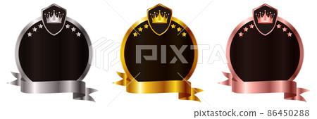 Medal crown ribbon icon Medal crown ribbon icon 86450288