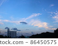 The sky with beautiful cloud shapes 86450575