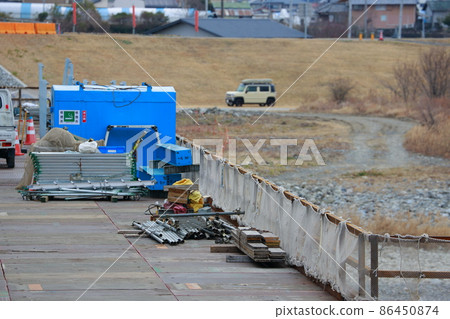 Construction of highway bridge Construction of highway bridge 86450874