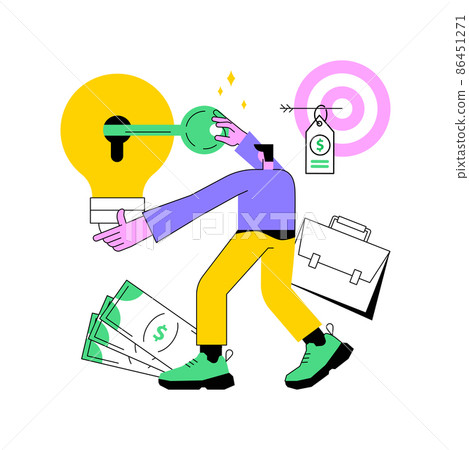 Entrepreneurship abstract concept vector illustration. Small business success story, key to success, business chance, launch and run startup, decision making, take responsibility abstract metaphor. Entrepreneurship abstract concept vector illustration. Small business success story, key to success, business chance, launch and run startup, decision making, take responsibility abstract metaphor. 86451271