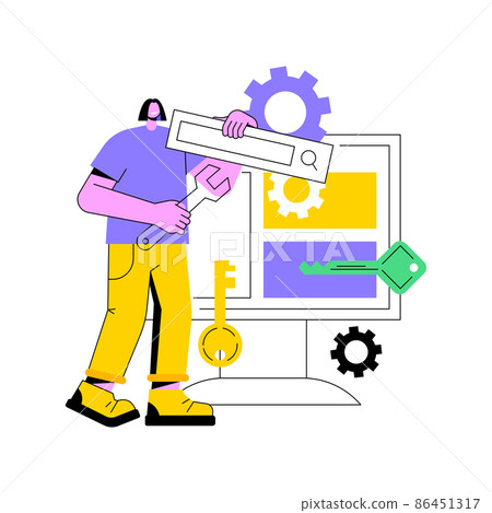 Content marketing abstract concept vector illustration. SEO optimization tool, keyword optimization, SMM strategy, digital marketing, user engagement and interaction, sharing post abstract metaphor. Content marketing abstract concept vector illustration. SEO optimization tool, keyword optimization, SMM strategy, digital marketing, user engagement and interaction, sharing post abstract metaphor. 86451317