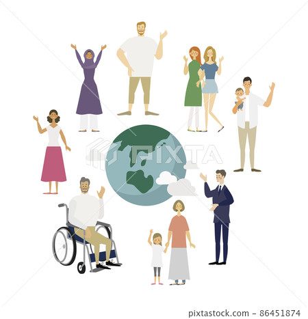 地球和各種各樣的人 地球和各種各樣的人 86451874