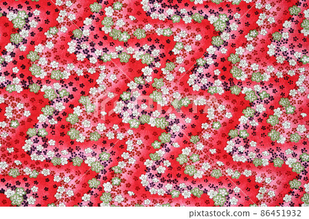 Flower pattern Japanese paper 86451932