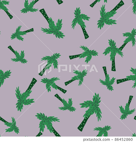 Palm tree seamless pattern. Tropical background. 86452860