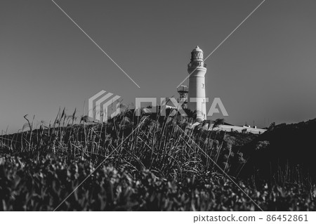 冬天的藍天和犬吠崎的風景 1月 86452861