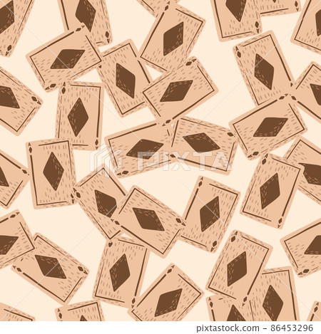 Game cards diamonds seamless pattern. Design gambling. Game cards diamonds seamless pattern. Design gambling. 86453296