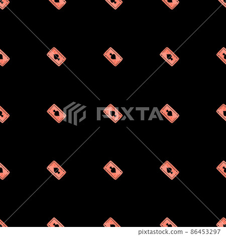 Game cards spades seamless pattern. Design gambling. Game cards spades seamless pattern. Design gambling. 86453297