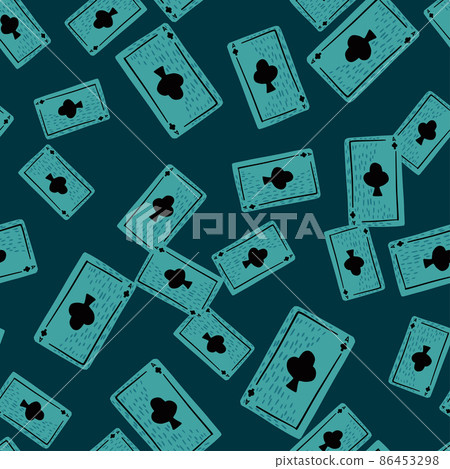 Game cards seamless pattern. Design gambling. Game cards seamless pattern. Design gambling. 86453298