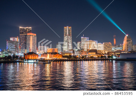 《神奈川》橫濱港未來夜景、約會地點、夜景 《神奈川》橫濱港未來夜景、約會地點、夜景 86453595