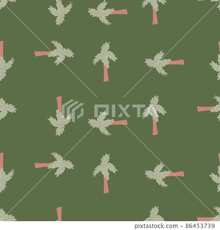 Palm tree seamless pattern. Tropical background. Palm tree seamless pattern. Tropical background. 86453739