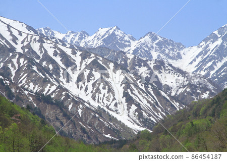 Northern Alps in May Maybe after the Tateyama mountain range murder 86454187