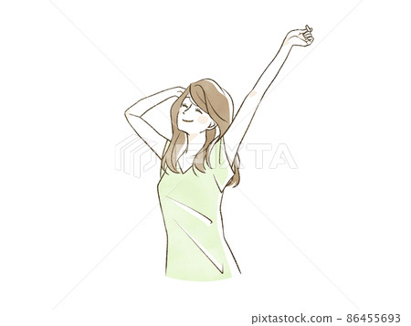 伸展她的身體的女人 伸展她的身體的女人 86455693