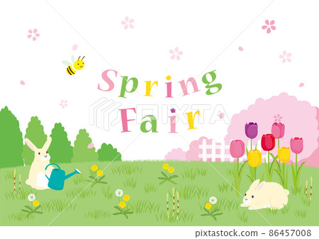 Spring landscape spring fair image illustration Spring landscape spring fair image illustration 86457008