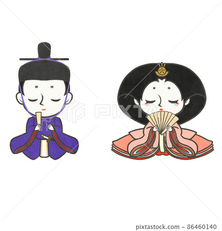 Hina doll illustration Hina doll illustration 86460140