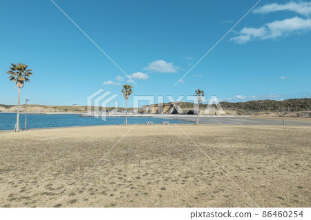 Scenery of Naaraiko Seaside Park and Byobugaura Choshi City 86460254