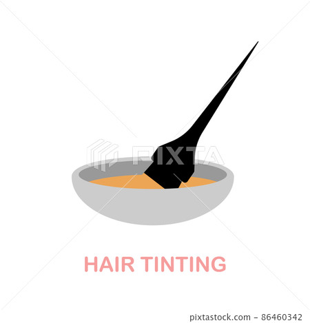 Hair Tinting flat icon. Colored element sign from beauty salon collection. Flat Hair Tinting icon sign for web design, infographics and more. Hair Tinting flat icon. Colored element sign from beauty salon collection. Flat Hair Tinting icon sign for web design, infographics and more. 86460342