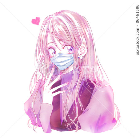 Small animal girl mask in love 86461596