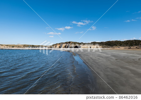銚子市鹽見町冬季的銚子濱海海灘 銚子市鹽見町冬季的銚子濱海海灘 86462016