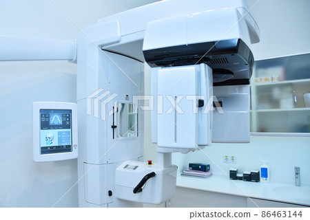 Dental computer tomograph in medical clinic. Dental computer tomograph in medical clinic. 86463144