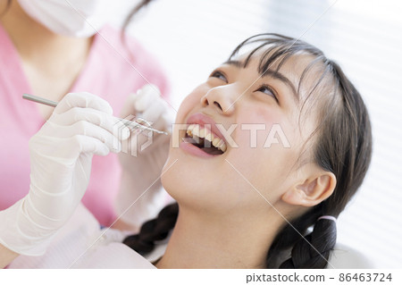 牙科形象女孩 86463724
